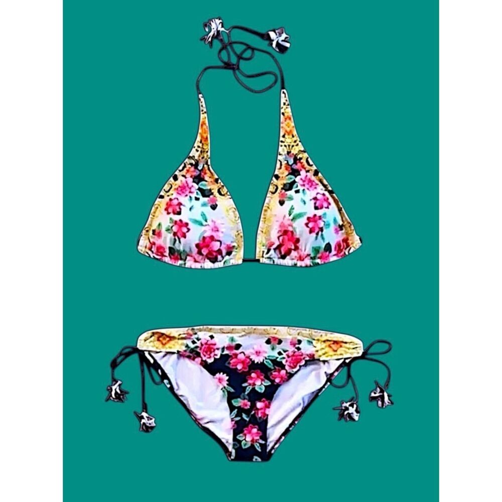 Johnny Was Raina Tassel String Bikini Set XL - Picture 3 of 12
